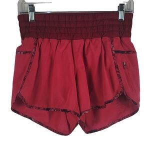 Lululemon Runner Shorts Built In Panty Pink/Red Athletic Hiking Women's Shorts 8